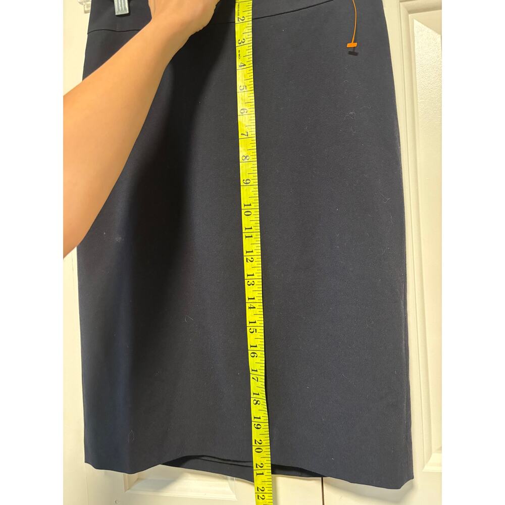 Ann Taylor Women's Navy Pencil Skirt Stretch Petite Size 00P - Picture 4 of 7